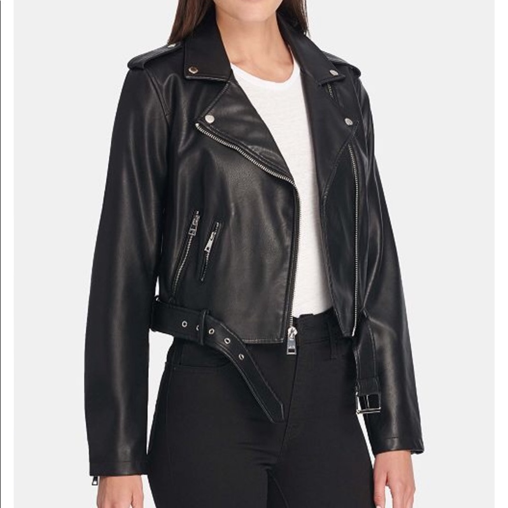 Black Levi’s Faux Leather Moto Jacket